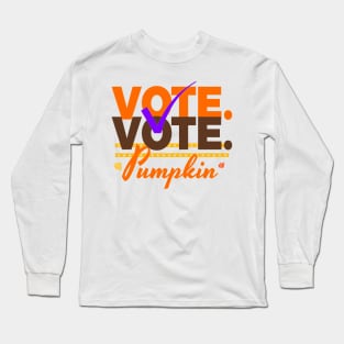 Halloween Vote Pumpkin Anti Trump Long Sleeve T-Shirt